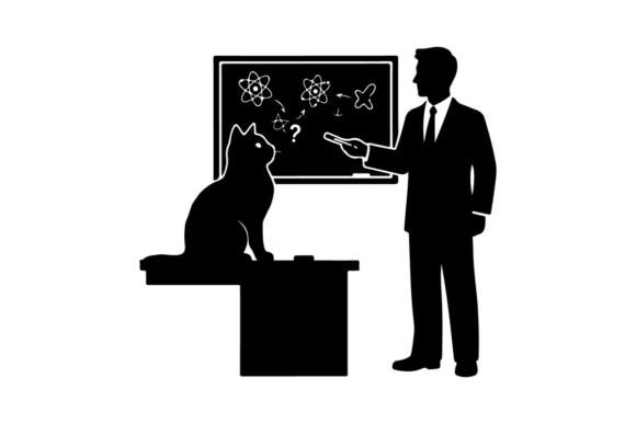 Business Presentation with Cat and Scien