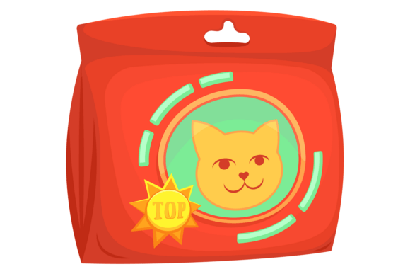 Cat Food Package. Premium Pet Nutrition