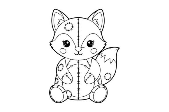 Cute Cartoon Cat Holding Yarn Vector Ill